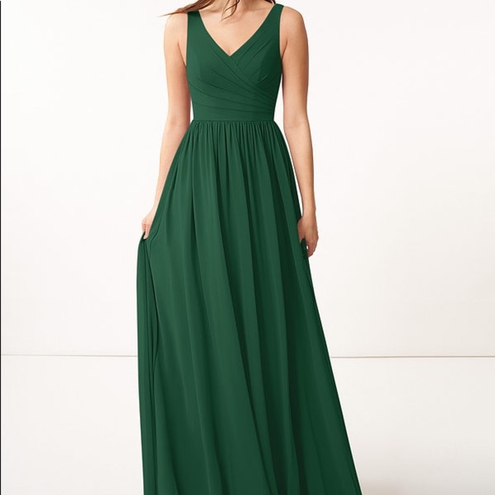 Azazie Keyla Bridesmaid Dress - Dark Green